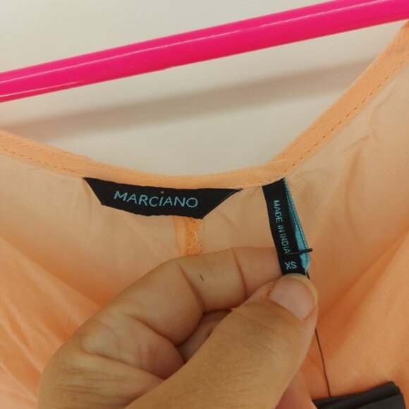 Marciano Beach Cover Up Caftan in size xs Pink Coral - Picture 2 of 6